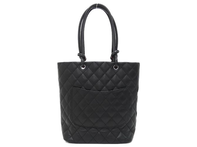 Borsa Chanel Cambon Line in pelle di vitello verniciata - vista 2