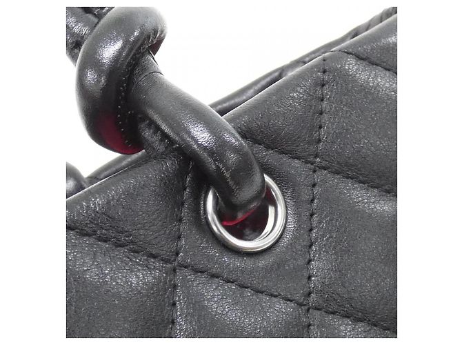 Borsa Chanel Cambon Line in pelle di vitello verniciata - vista 7