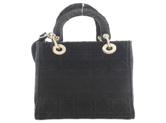 Borsa Christian Dior Lady D-Lite in tela - vista 2