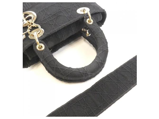 Borsa Christian Dior Lady D-Lite in tela - vista 5