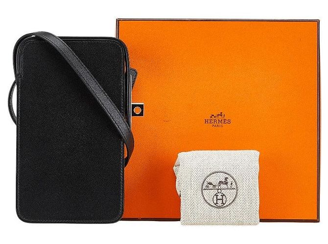Hermès Borsa a tracolla Hermes Akabox in Box Calf - vista 8