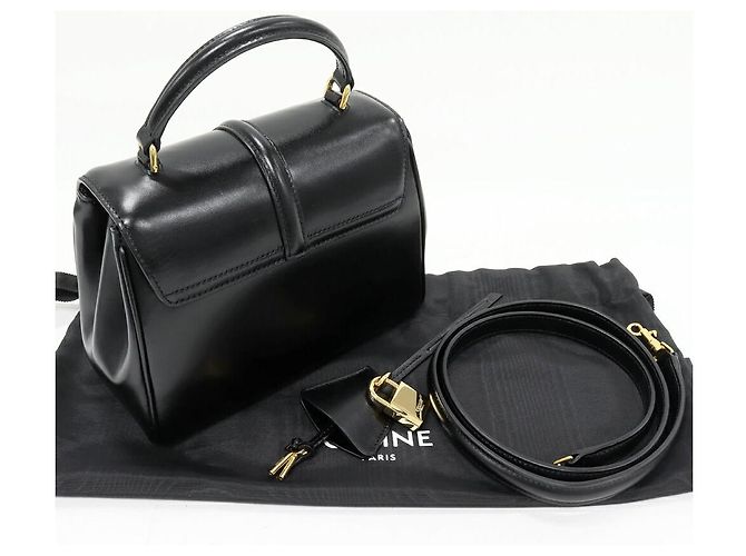 Céline Borsa 2way Celine 16 in pelle di vitello satinata - vista 3