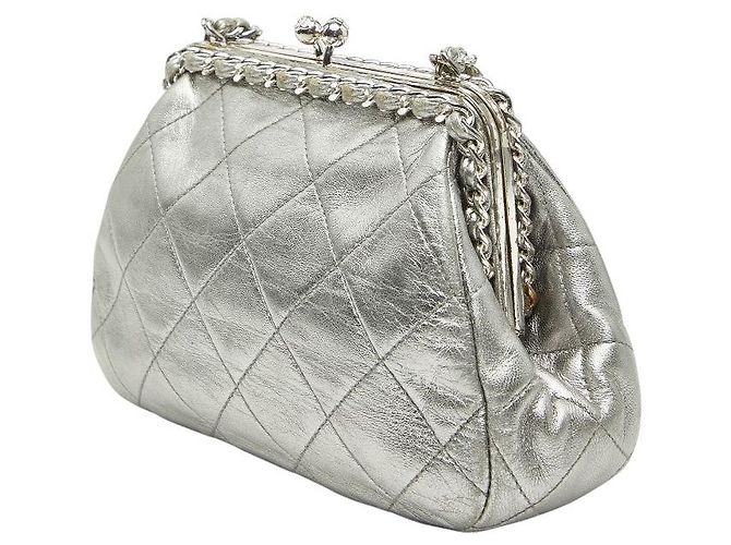 Borsa a tracolla Chanel Coco Mark Matelasse in pelle d'agnello con catena - vista 2