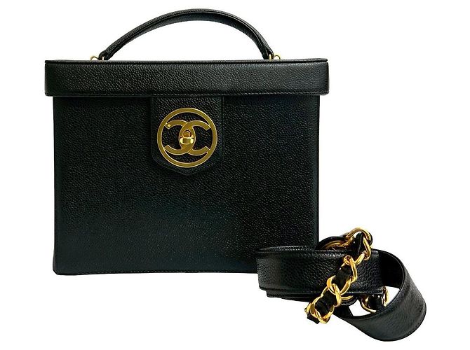 Borsa a mano e a tracolla 2way Chanel Coco Mark in pelle Caviar opaca - vista 2