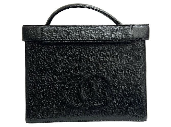 Borsa a mano e a tracolla 2way Chanel Coco Mark in pelle Caviar opaca - vista 4