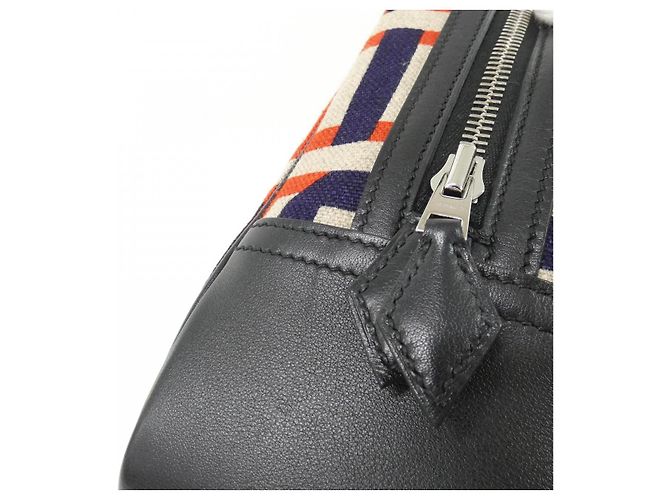Borsa Hermès LETTRES AU CARRE Plume28 in Toile de Camp e Swift - vista 4