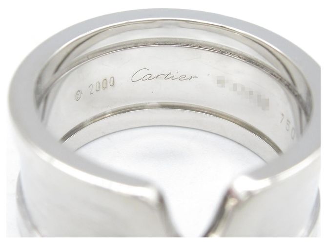 Cartier C2 Au750 Weißgold Ring Größe 14 - Ansicht 4
