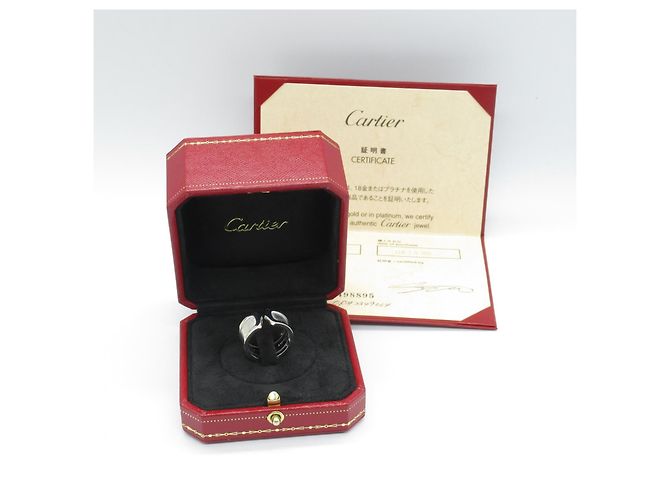 Cartier C2 Au750 Weißgold Ring Größe 14 - Ansicht 8