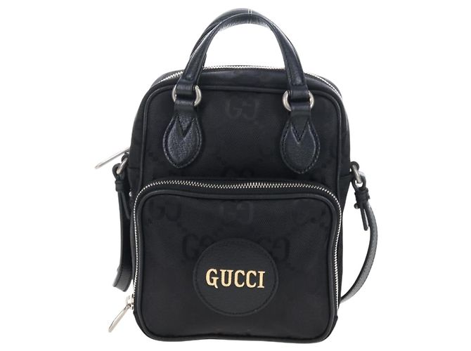 GUCCI GG Canvas Off The Grid Bag Nylon Black Silver 625850 - vista 2