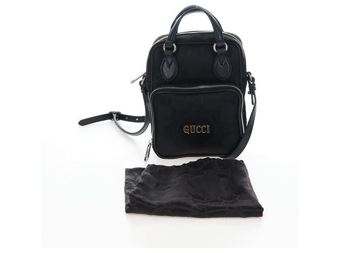 GUCCI GG Canvas Off The Grid Bag Nylon Black Silver 625850 - vista 29