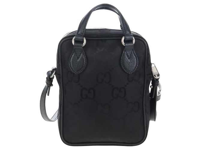 GUCCI GG Canvas Off The Grid Bag Nylon Black Silver 625850 - vista 3
