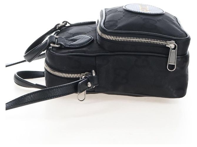 GUCCI GG Canvas Off The Grid Bag Nylon Black Silver 625850 - vista 4