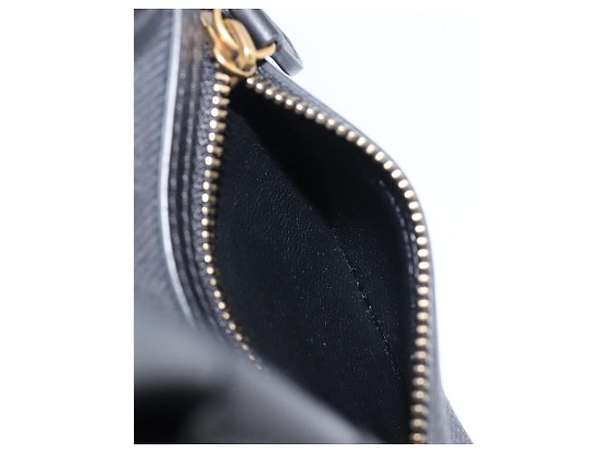 Céline CELINE Luggage Nano Shopper Hand Bag Canvas 2way Navy Black - vista 28