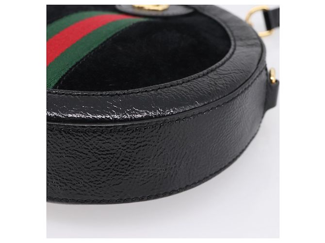 GUCCI Ophdia GG Web Sherry Line Chain Shoulder Bag Suede 550618 - vista 14