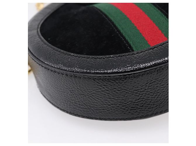 GUCCI Ophdia GG Web Sherry Line Chain Shoulder Bag Suede 550618 - vista 15