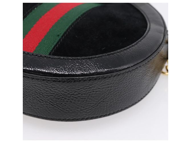 GUCCI Ophdia GG Web Sherry Line Chain Shoulder Bag Suede 550618 - vista 16