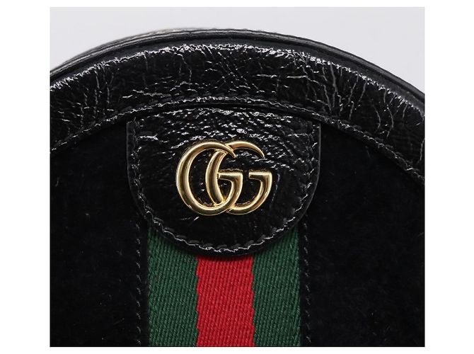 GUCCI Ophdia GG Web Sherry Line Chain Shoulder Bag Suede 550618 - vista 18