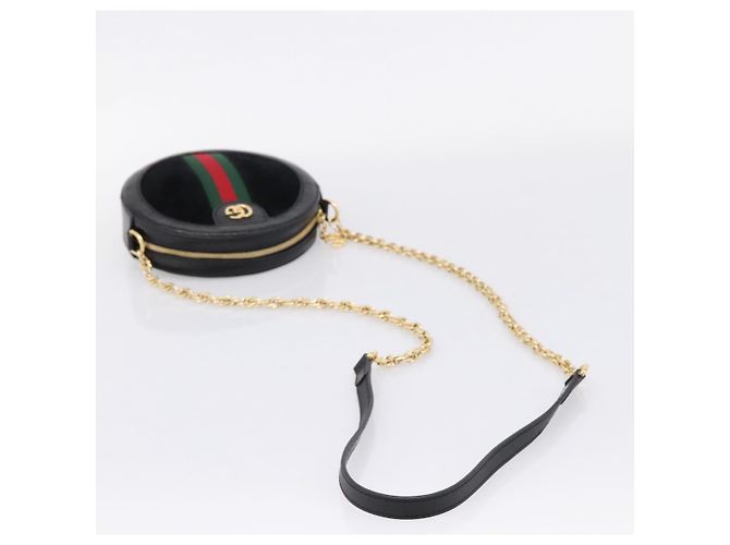 GUCCI Ophdia GG Web Sherry Line Chain Shoulder Bag Suede 550618 - vista 7