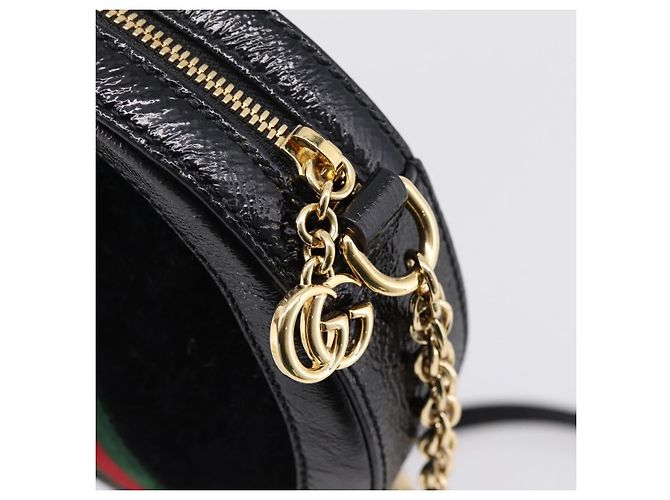 GUCCI Ophdia GG Web Sherry Line Chain Shoulder Bag Suede 550618 - vista 9