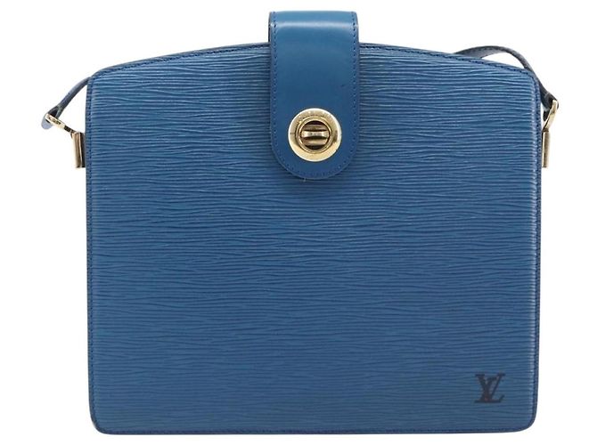 LOUIS VUITTON Epi Capuchin Shoulder Bag Blue M52345 LV - vista 13