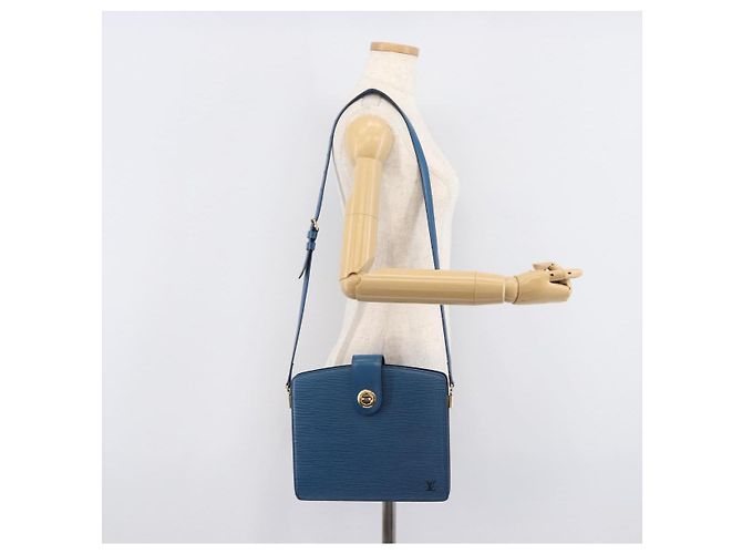 LOUIS VUITTON Epi Capuchin Shoulder Bag Blue M52345 LV - vista 27