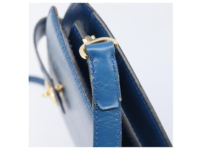 LOUIS VUITTON Epi Capuchin Shoulder Bag Blue M52345 LV - vista 9