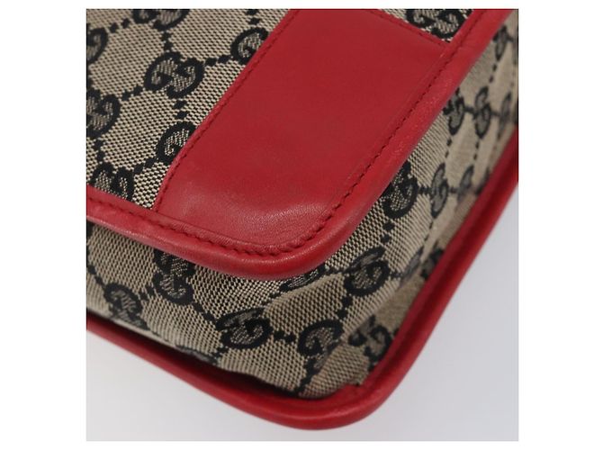 GUCCI GG Canvas Shoulder Bag Navy Gold 001 4205 - vista 14