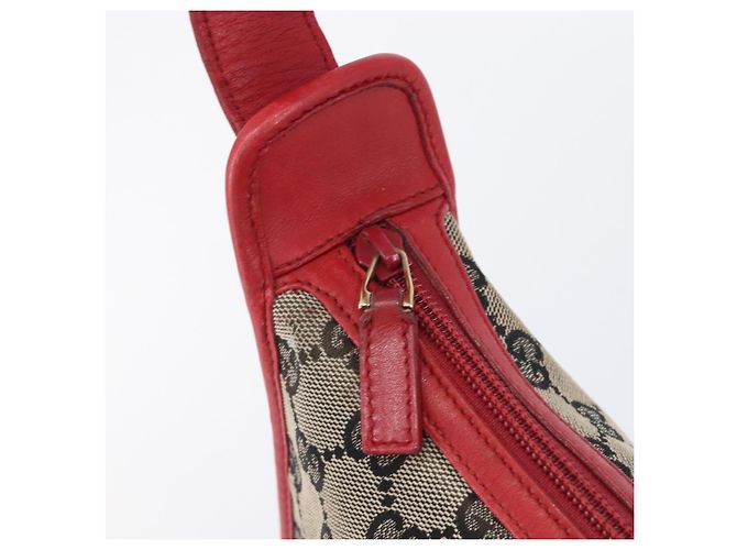 GUCCI GG Canvas Shoulder Bag Navy Gold 001 4205 - vista 18