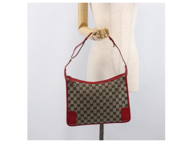 GUCCI GG Canvas Shoulder Bag Navy Gold 001 4205 - vista 26
