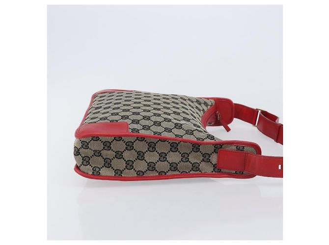 GUCCI GG Canvas Shoulder Bag Navy Gold 001 4205 - vista 4