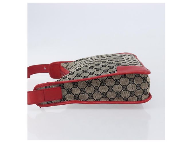 GUCCI GG Canvas Shoulder Bag Navy Gold 001 4205 - vista 5