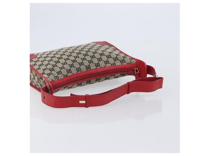GUCCI GG Canvas Shoulder Bag Navy Gold 001 4205 - vista 7