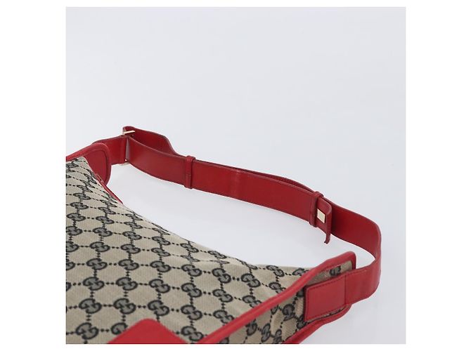 GUCCI GG Canvas Shoulder Bag Navy Gold 001 4205 - vista 9