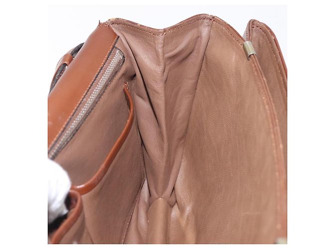 Céline CELINE Triomphe Shoulder Bag Leather Brown Gold Tone - vista 21