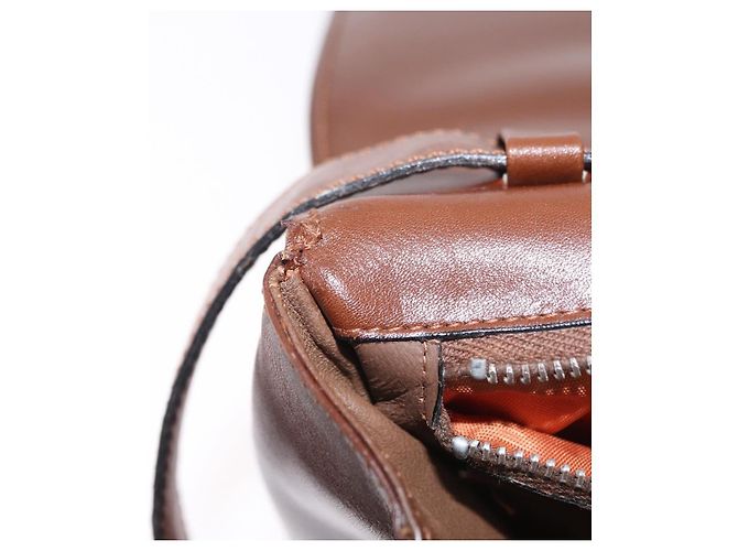 Céline CELINE Triomphe Shoulder Bag Leather Brown Gold Tone - vista 27