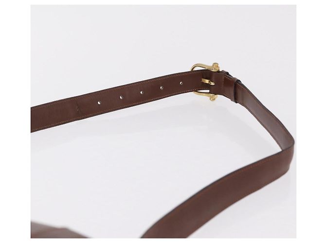 Céline CELINE Triomphe Shoulder Bag Leather Brown Gold Tone - vista 9