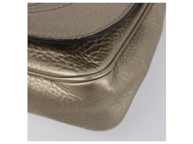 GUCCI Soho Chain Shoulder Bag Leather Gold 323190 - vista 12