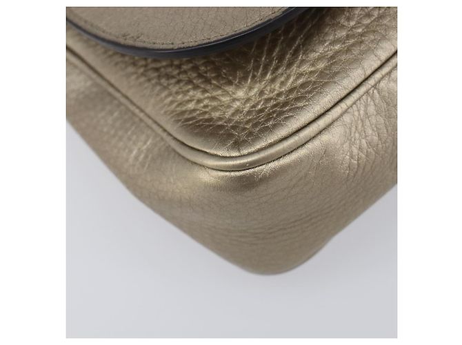 GUCCI Soho Chain Shoulder Bag Leather Gold 323190 - vista 13