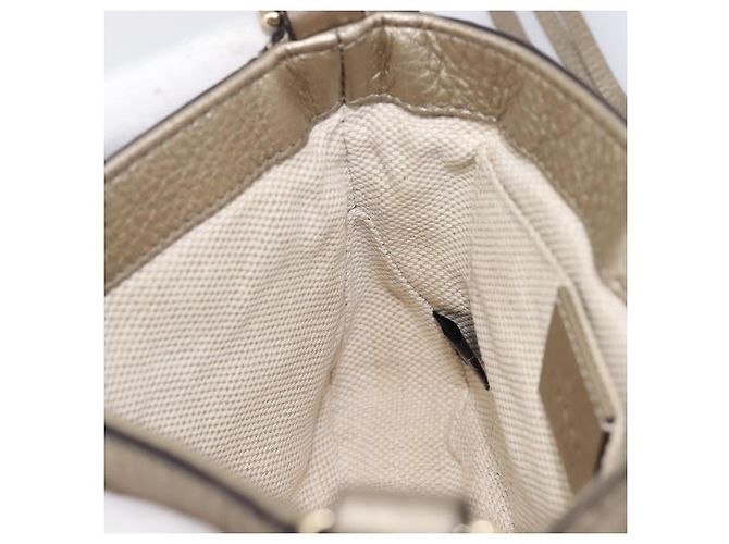 GUCCI Soho Chain Shoulder Bag Leather Gold 323190 - vista 21