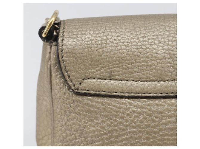 GUCCI Soho Chain Shoulder Bag Leather Gold 323190 - vista 4