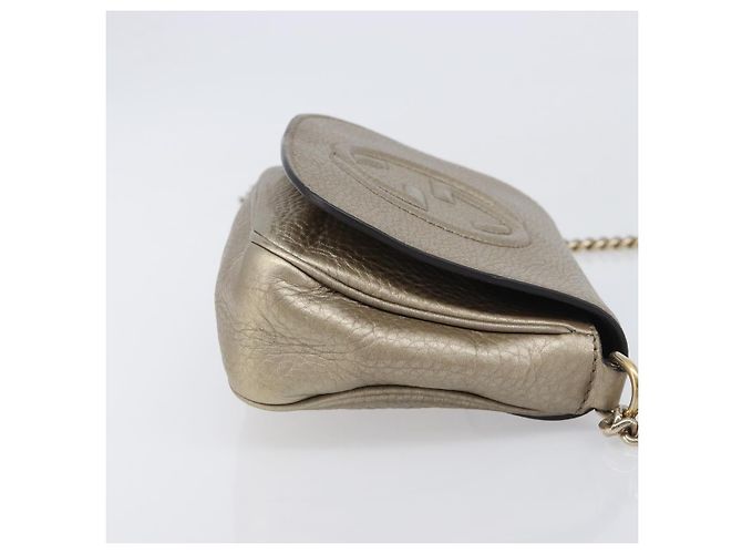 GUCCI Soho Chain Shoulder Bag Leather Gold 323190 - vista 5