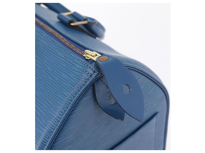 LOUIS VUITTON Epi Speedy 30 Hand Bag Toledo Blue M43005 LV - vista 10