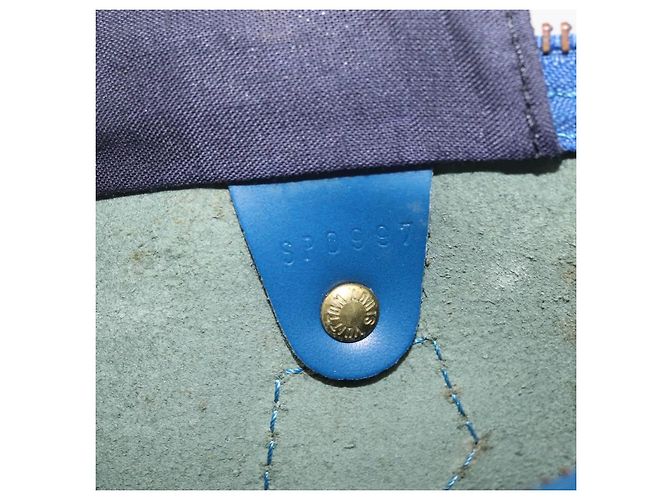 LOUIS VUITTON Epi Speedy 30 Hand Bag Toledo Blue M43005 LV - vista 12
