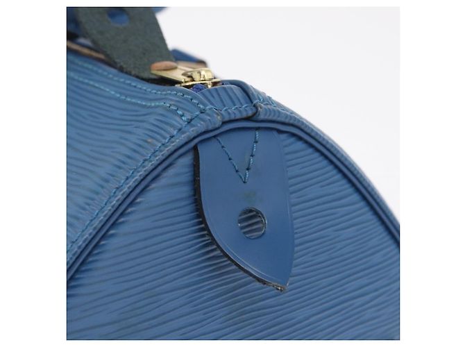 LOUIS VUITTON Epi Speedy 30 Hand Bag Toledo Blue M43005 LV - vista 18