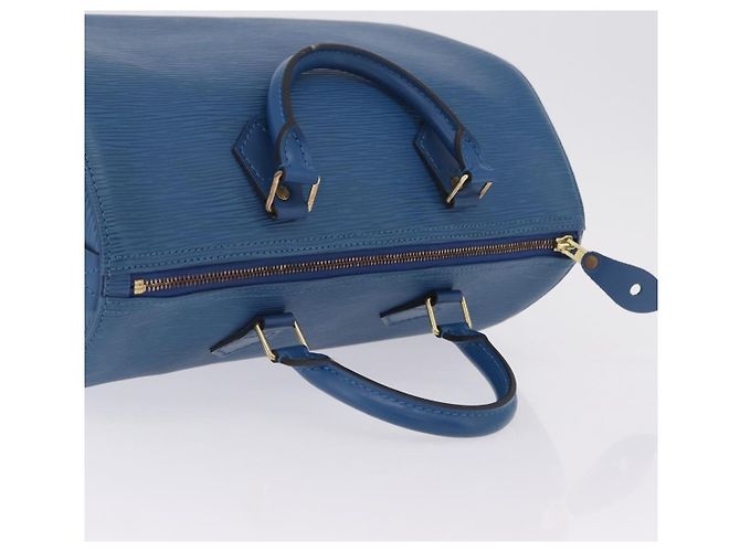 LOUIS VUITTON Epi Speedy 30 Hand Bag Toledo Blue M43005 LV - vista 6