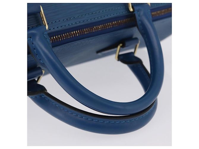 LOUIS VUITTON Epi Speedy 30 Hand Bag Toledo Blue M43005 LV - vista 7