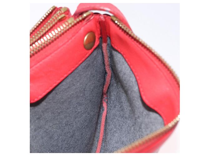 Céline CELINE Trio Shoulder Bag Leather Red Gold Tone - vista 21