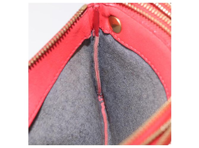 Céline CELINE Trio Shoulder Bag Leather Red Gold Tone - vista 27