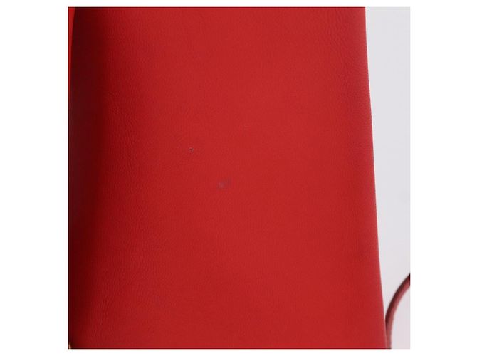 Céline CELINE Trio Shoulder Bag Leather Red Gold Tone - vista 30