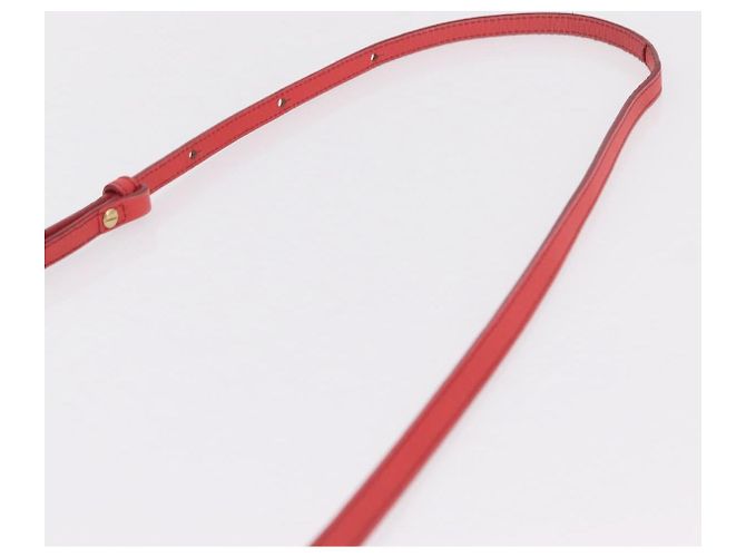 Céline CELINE Trio Shoulder Bag Leather Red Gold Tone - vista 8
